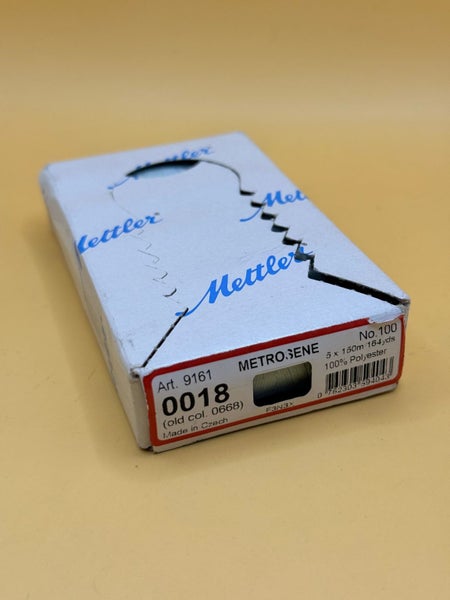 Mettler Metrosene No.100 Polyester Sewing Thread 5x 150m Colour 0018 Carousel 1