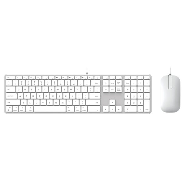 ZAGG 103218532 Wired USB-C Keyboard & Mouse Combo - Silver for Mac OS and IPad Carousel 2