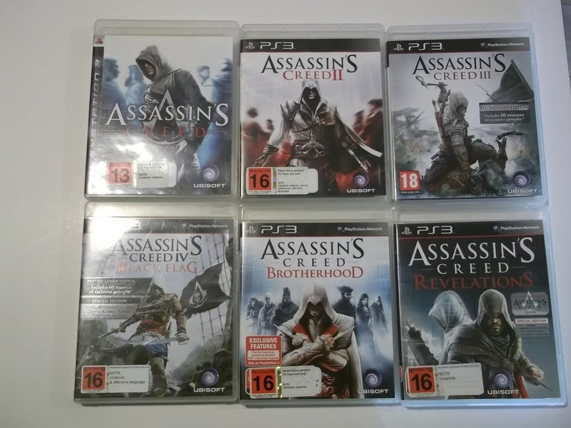 PS3 Games x 6 - Assassin's Creed Bundle / Bulk Buy (all with manuals) Carousel 2