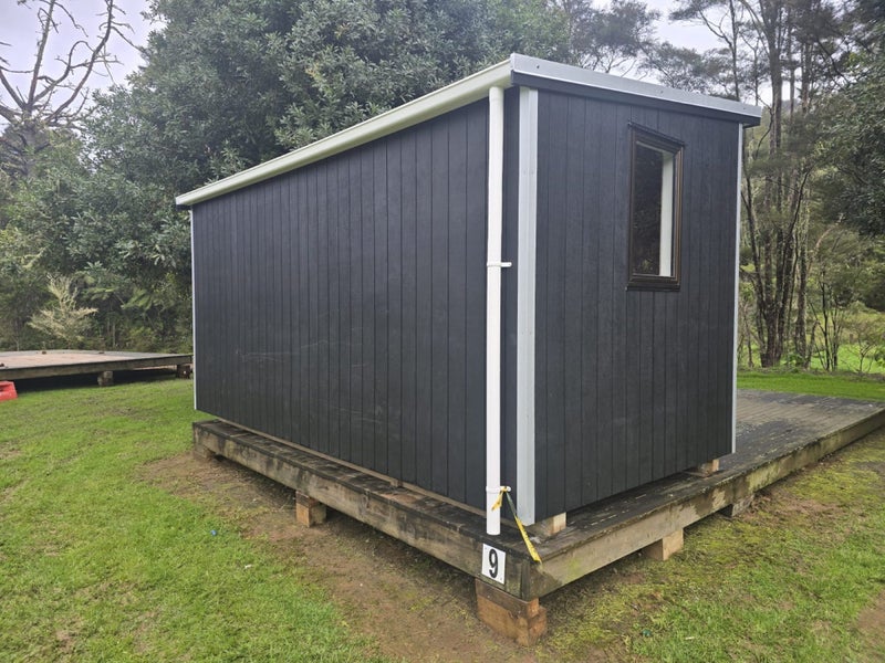 4.8mx2.4m Cabin with flooring installed. Carousel 2