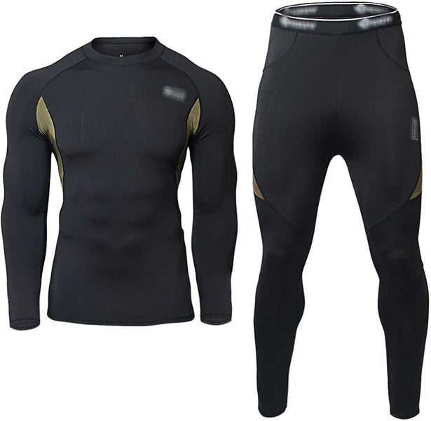 Men's Winter Thermal Underwear Set Warm Long Johns Pants Sport Suits Carousel 1