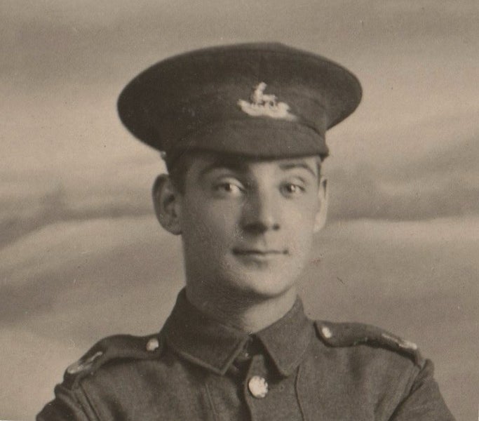 Postcard - WW1 Soldier. Studio Portrait. Real Photo Carousel 2