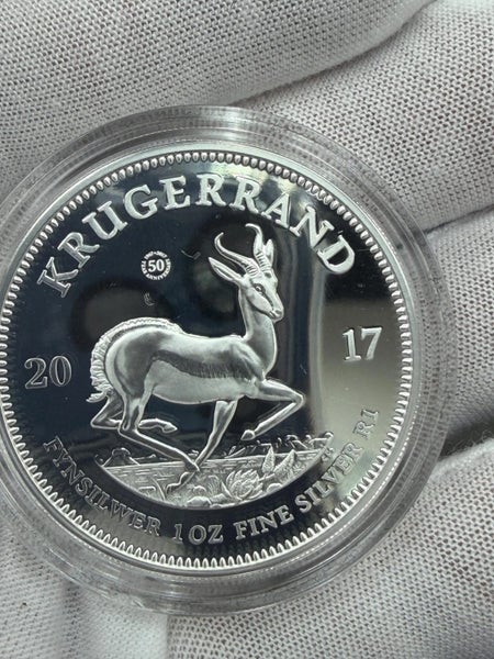 2017 PROOF South African 50th Privy 1st Ever 999 SILVER KRUGERRAND - ONLY 15K Carousel 6