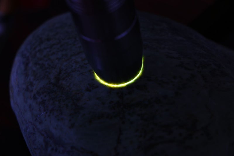 New Zealand greenstone display touchstone on stand Kokopu pounamu viewing stone Carousel 10