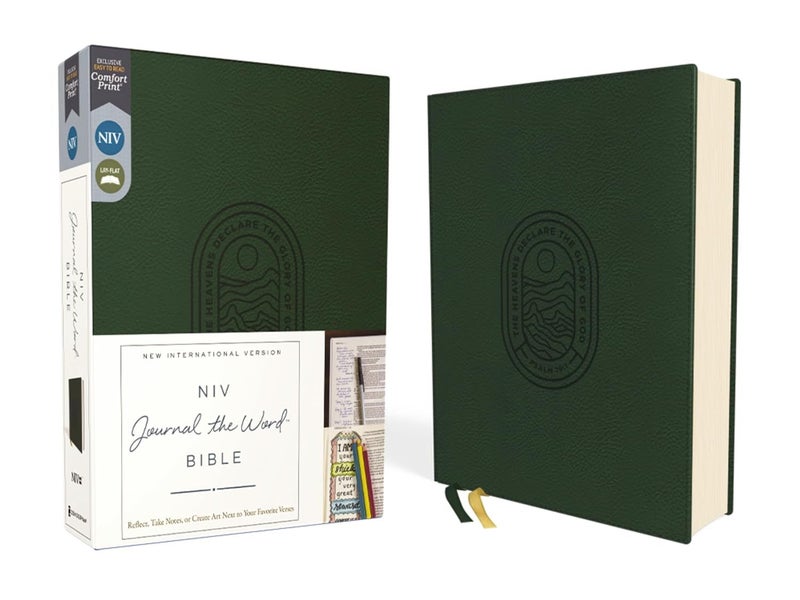 NIV, Journal the Word Bible (Perfect for Note-Taking), Leathersoft, Green Carousel 1