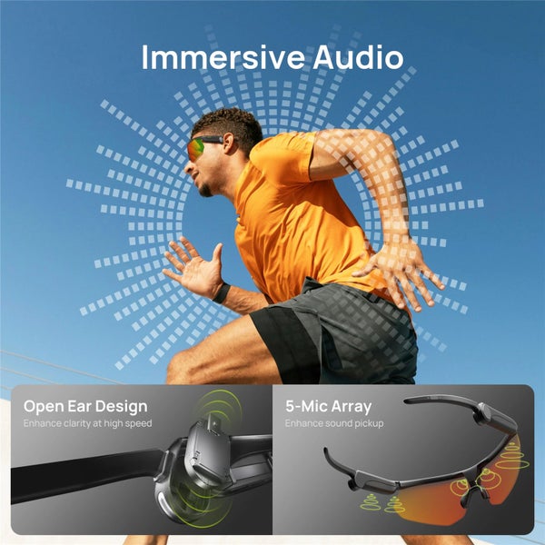 BleeqUp Ranger AI Sports Camera Glasses Standard Lens .Up to 5 Hours of Battery Carousel 2