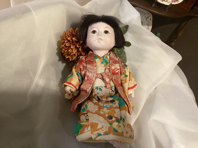 Antique Japanese Ichimatsu doll 1920-1930 Carousel 1