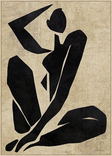 Abstract Framed Canvas Wall Art Carousel 1