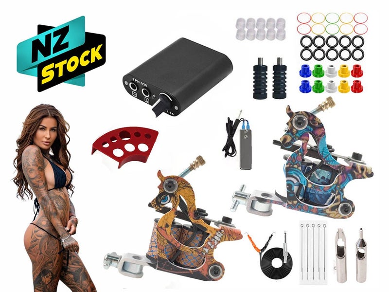Tattoo Gun Kit with 2 Machines NZ Clearance Carousel 1