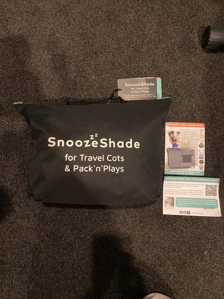 SnoozeShade Travel Cot Blackout Shade Carousel 1