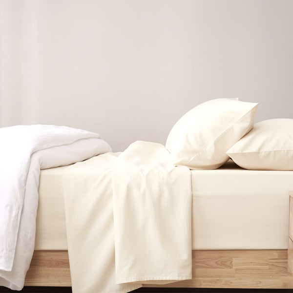 Renee Taylor 400 Thread Count Egyptian Cotton Standard Pillow Pair Vanilla Carousel 1