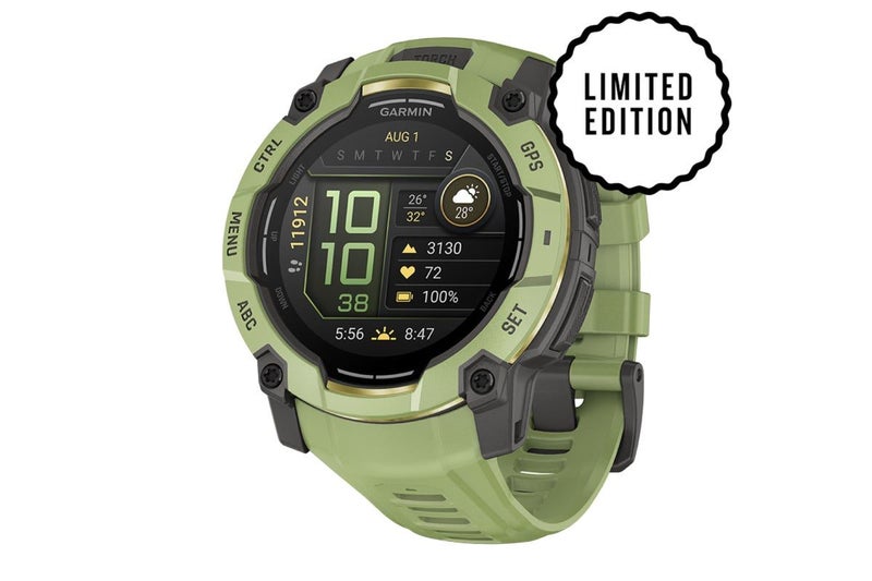 Garmin Instinct 3 AMOLED Smart Sports Watch (Fern Green with Fern Green Band, Carousel 1