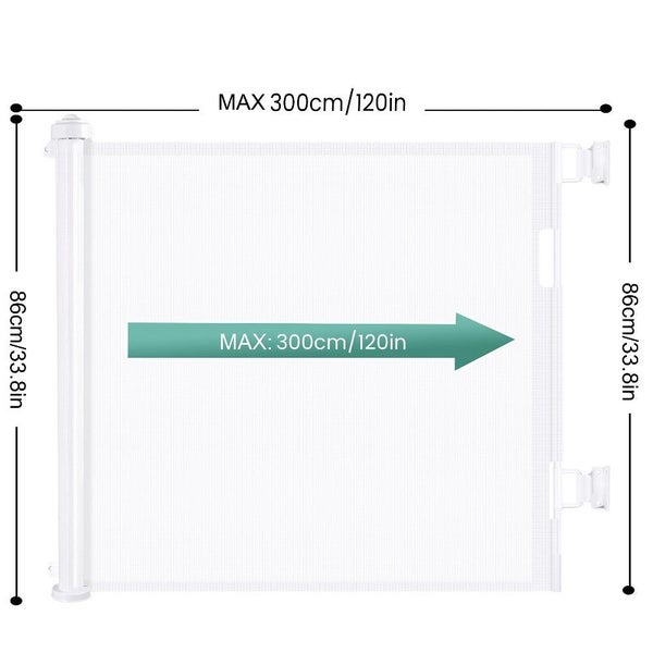 Hod Health & Home Retractable 3M Doorways Hallways Stairs Little One Gate Dog Pe Carousel 2