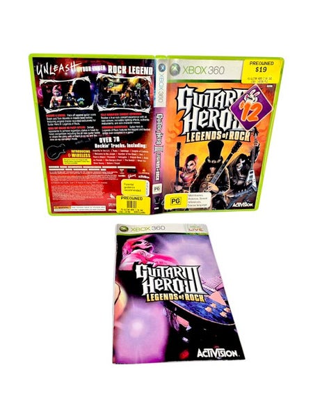 Guitar Hero III: Legends of Rock (Xbox 360) CASE + MANUAL, No Disc Carousel 1