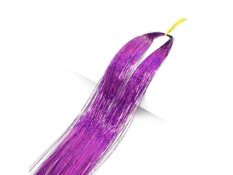 Colorful Long Synthetic Hair Tinsel Extension For Cosplay Carousel 1