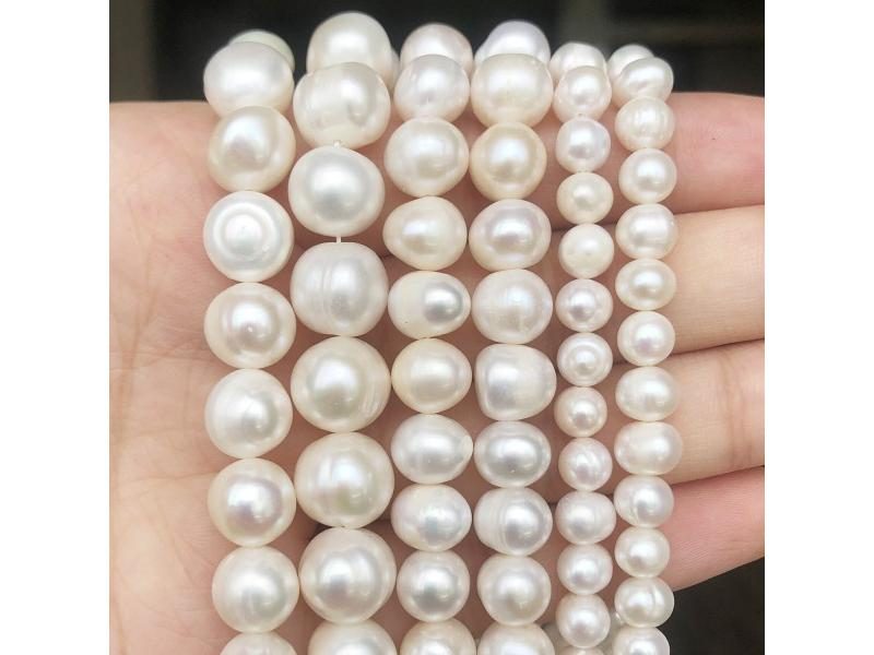 Natural Freshwater Pearl Beads 5-11mm Irregular For Jewellery Making Carousel 1