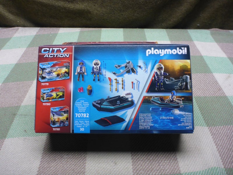 Unopened Playmobil 70782 City Action Police Jet Pack With Boat Playmobil Toy Set Carousel 6