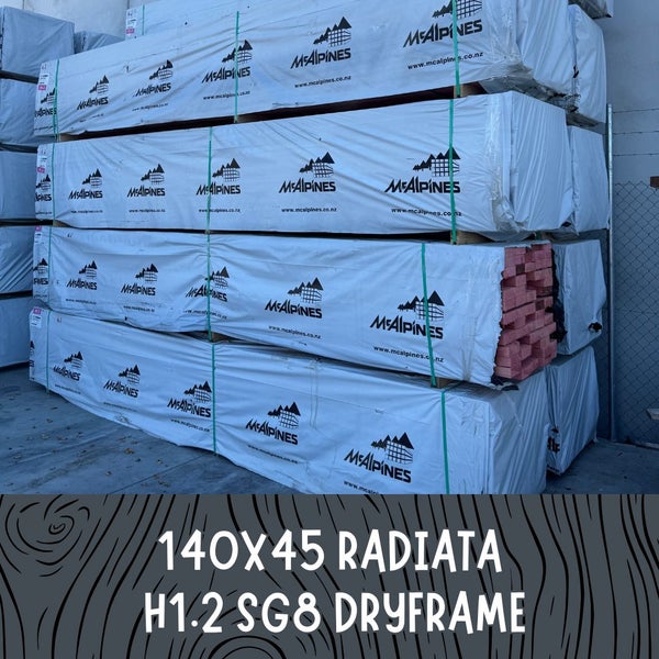 140x45mm RADIATA H1.2 P/G FRAMING TIMBER SG8 DRY **PRICE SMASH**