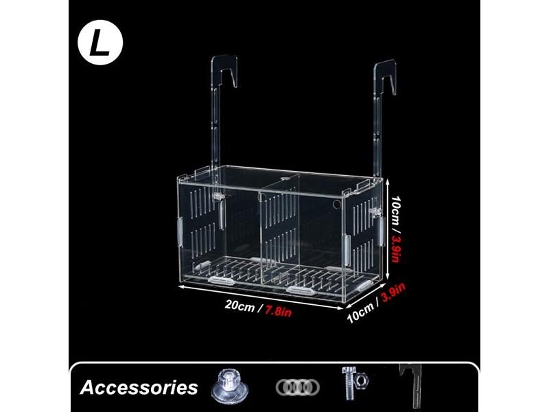betta fish breeding box Isolation box/ High quality suckers can used to fix the product conveniently. Aquarium Fish Breeding Box, Fish