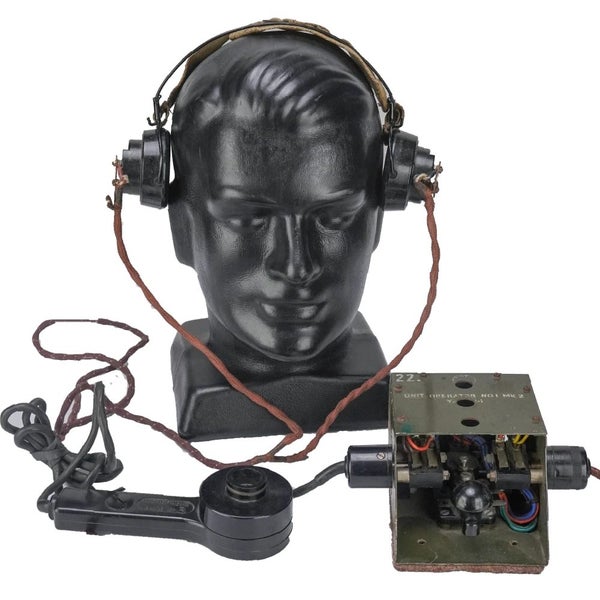 NZ Army Unit Operator No. 1 Mk 2 Morse Key, Headset and Microphone, Item 2
