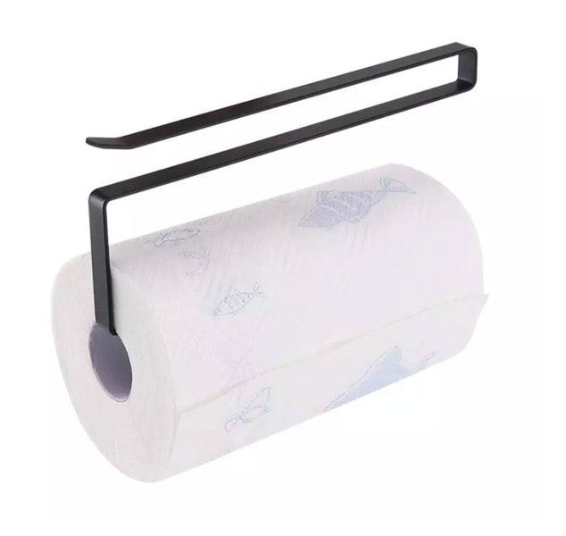 Qna Paper Roll Holder Under Cabinet Black Carousel 1