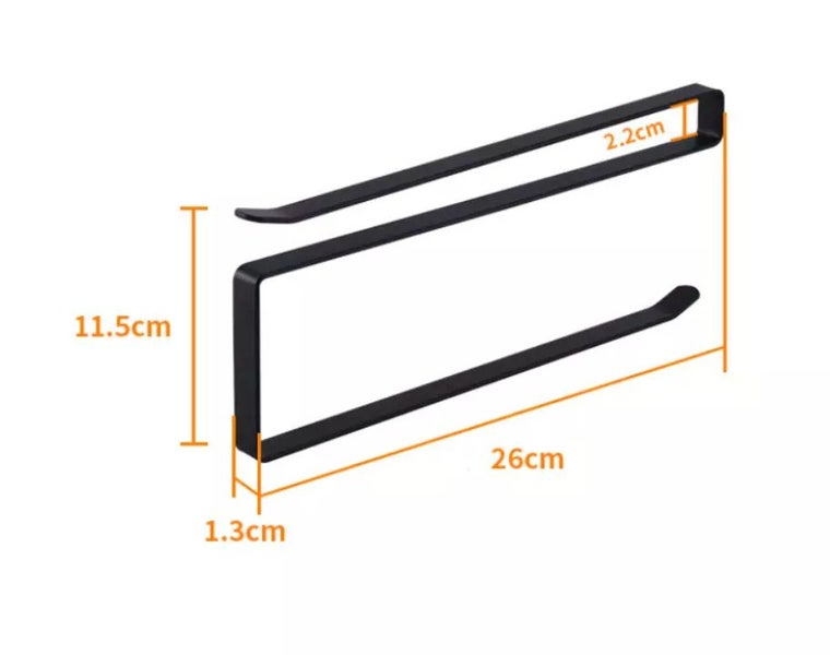 Qna Paper Roll Holder Under Cabinet Black Carousel 2