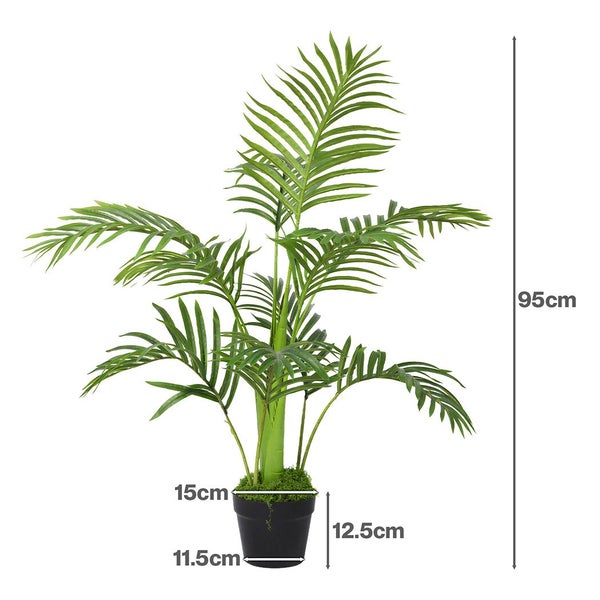 Lambu Artificial Oak Tree Lifelike Fake Leaves Artificial Plants Indoors 95cm Carousel 9