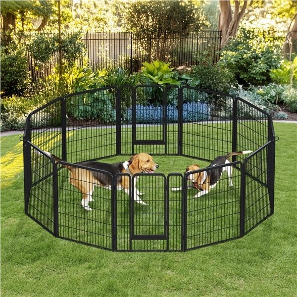 12 Panels Heavy Duty Dog Pen Carousel 1