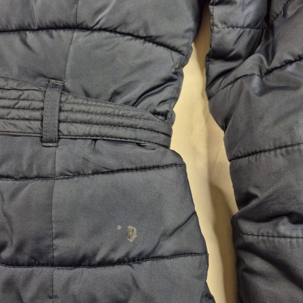 Hollister Scripps Pier Quilted Long Parka Puffer Coat Fur Hood Womens Size Small Carousel 12