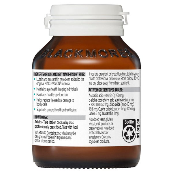 Blackmores Macu-Vision Plus 60 Tablets Carousel 2