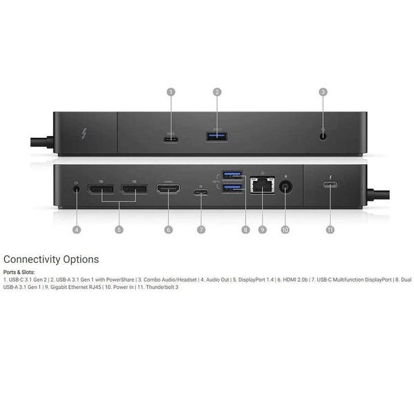 Dell Thunderbolt Dock - WD19TB - 2 - 4K Output - Apple Compatible - Ex Lease Carousel 4