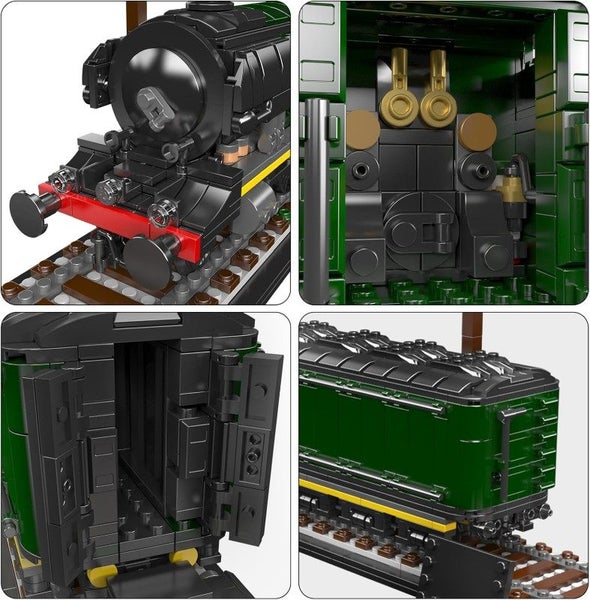 Building Model Kit - Mould King FLYING SCOTSMAN TRAIN Carousel 6