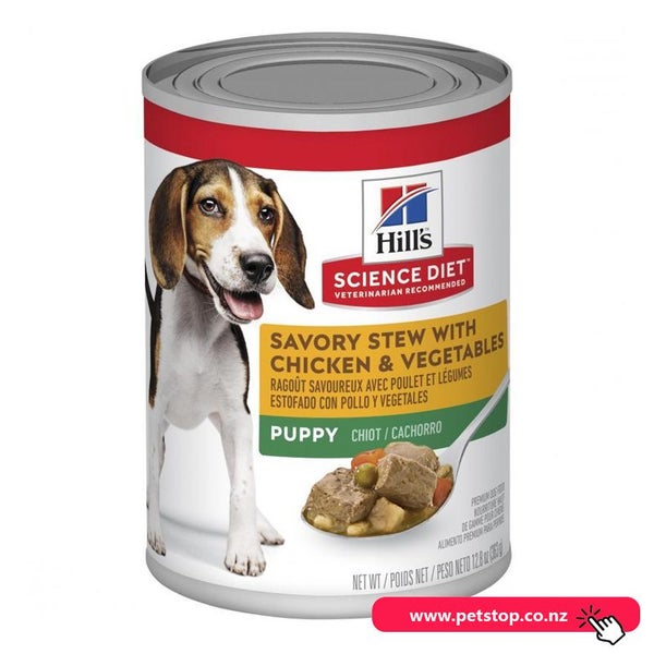 Hills Science Diet Puppy Savory Stew with Chicken & Vege Wet Dog Food 363g Carousel 1