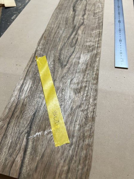 v756 Eastern Walnut wood veneer 1250 x 160mm Carousel 1