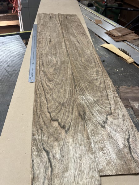 v756 Eastern Walnut wood veneer 1250 x 160mm Carousel 3