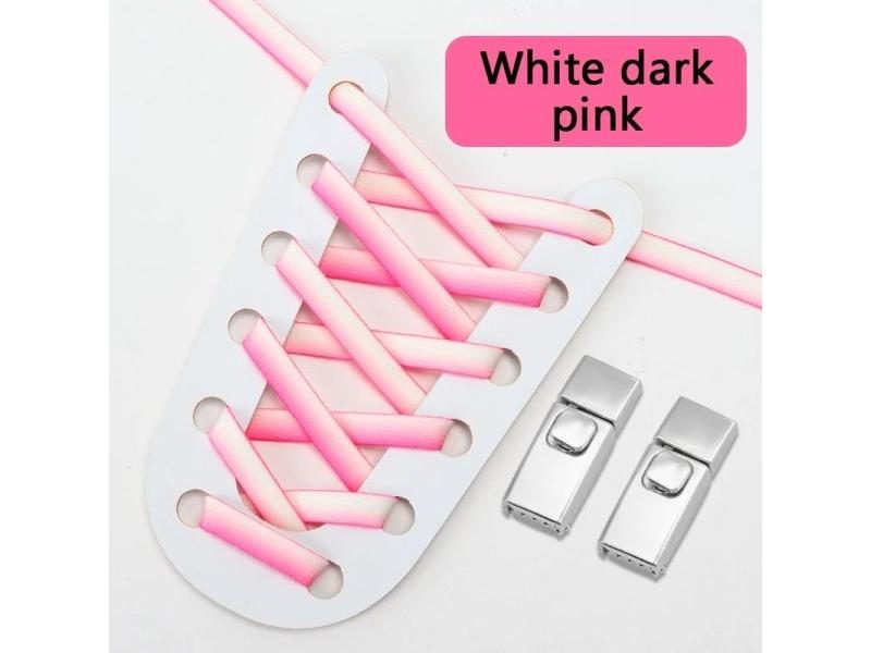 Press Lock Elastic Flat Shoelaces For Shoes Man Woman Carousel 1