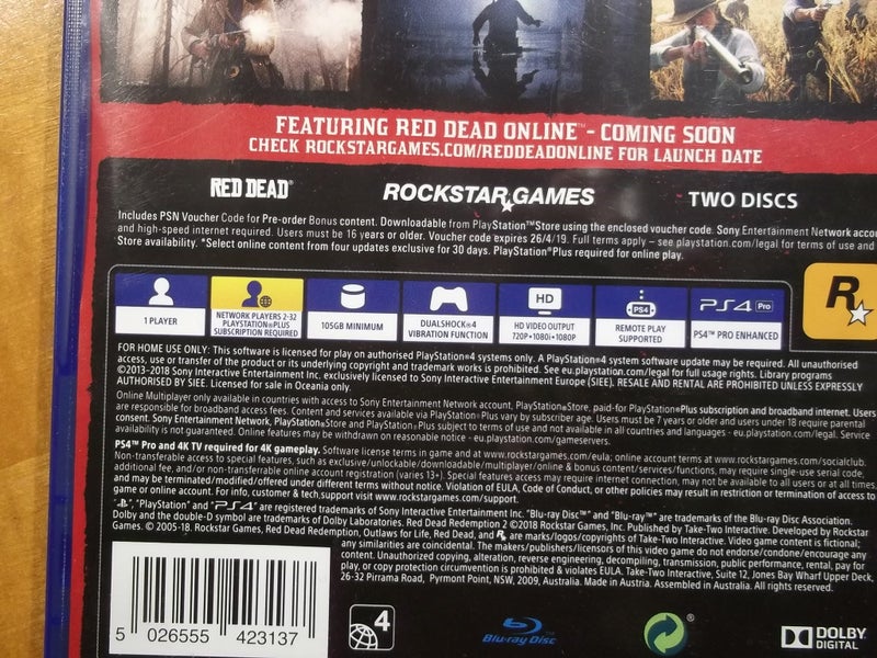 Red Dead Redemption II - PS4 Game - Excl Condition Carousel 6