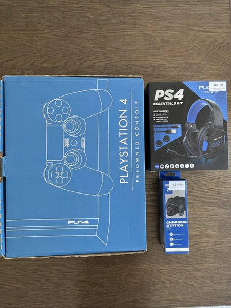 Sony PS4 Console 500GB With 2 Controllers- Black (Very Good Pre-Owned) Carousel 1