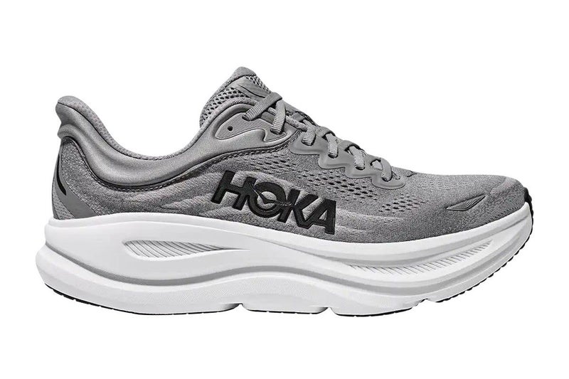 Hoka Men's Bondi 9 Running Shoes (Galactic Grey/Stellar Grey, Size 8.5 US) Carousel 2