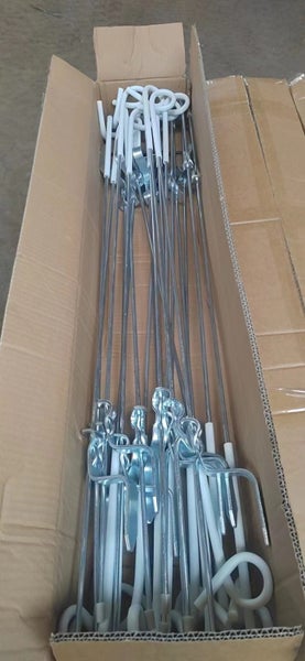 20pcs Electric Fence Pigtail Post 104cm Plastic Insulated Fence Stake Carousel 1