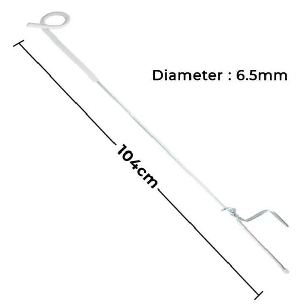 20pcs Electric Fence Pigtail Post 104cm Plastic Insulated Fence Stake Carousel 7