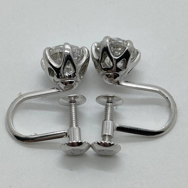 $1 RES * RRP $10,000.00 * 2.04ct DIAMOND EARRING in Platinum w/NZ Val Carousel 18