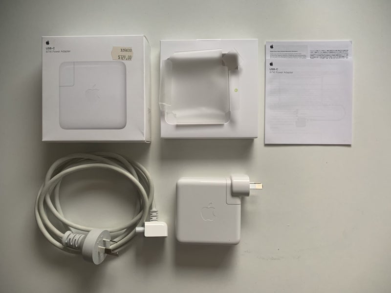 Apple MacBook Pro 87W Charger USB-C + Ext Cable | Boxed | Genuine Carousel 3