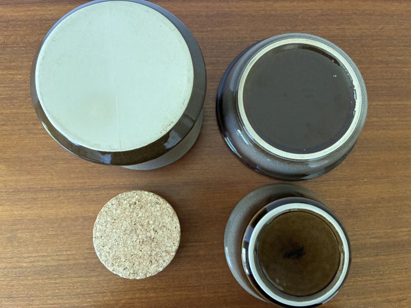 Temuka Pottery Cobblestone x 3 Pieces Carousel 6