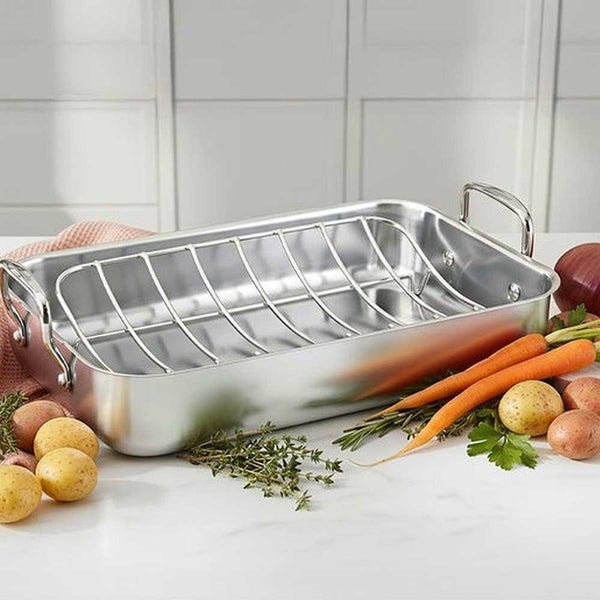 Essteele Stainless Steel Roaster W / Rack 35x25x8cm Carousel 2