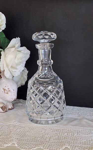 Vintage Cut Crystal Whisky Decanter Whiskey Decanter Carousel 1