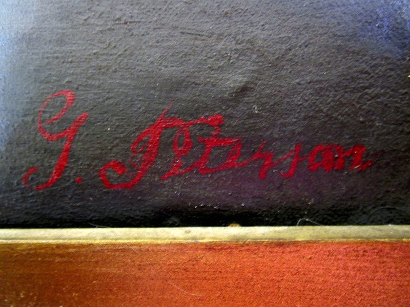 *** VERY OLD EARLY 1900s FRAMED OIL PAINTING OF THE HMS VICTORY *** Carousel 2