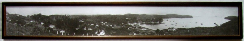 ANTIQUE PANORAMIC PHOTOGRAPH OF HALF MOON BAY, STEWART ISLAND Carousel 1