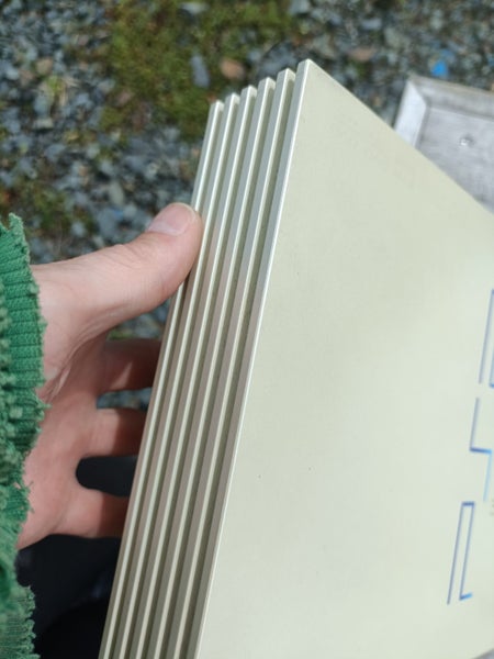 PS2 Fat + Controller - Pearl White - Modded Carousel 9