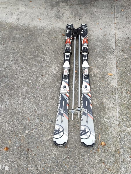 Rossignol skis 152 cm and poles Carousel 1